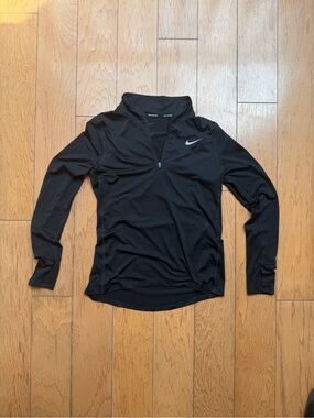Nike Black Long-Sleeve Half-Zip Performance Top